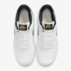 Nike Airforce 1 White Black Swoosh Gold Detail