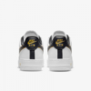 Nike Airforce 1 White Black Swoosh Gold Detail