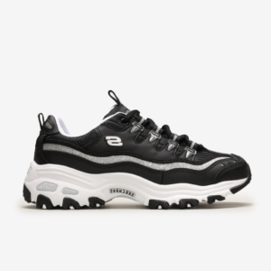 Skechers D’Lites Series Black Silvery (Dar Kalıptır)