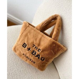 Tote Bag Peluş Camel